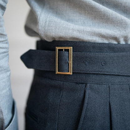 Slim Fit Pleated Trousers