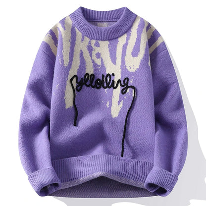 Graphic Stitch Sweater