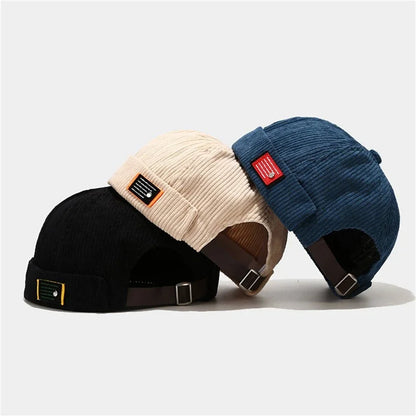 Cord Brimless Cap