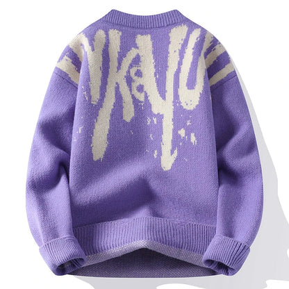 Graphic Stitch Sweater