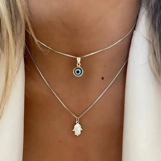 Evil Eye & Hamsa Necklace by weston.®