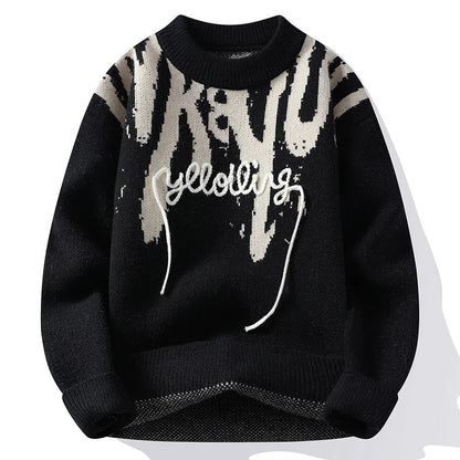 Graphic Stitch Sweater